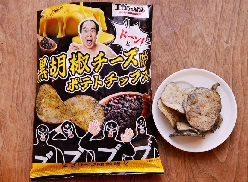 エガちゃんねる ポテトチップス 担々麺 21個 黒胡椒19個