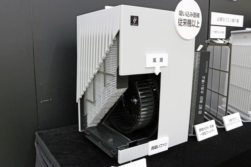 上位機種と同じ「Wフィルター構造」を採用! 静か&大風量を両立 上位機種と同じ「Wフィルター構造」を採用! 静か&大風量を両立