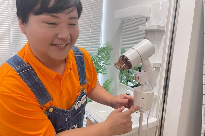 THANKO 電動首振りロングドライヤースタンド ELLNSWCWH 電動首振り