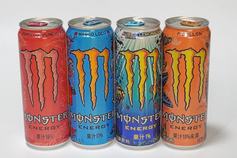 モンスター エナジー」全12種を飲み比べ！ 気になるカフェイン量もチェック - 価格.comマガジン