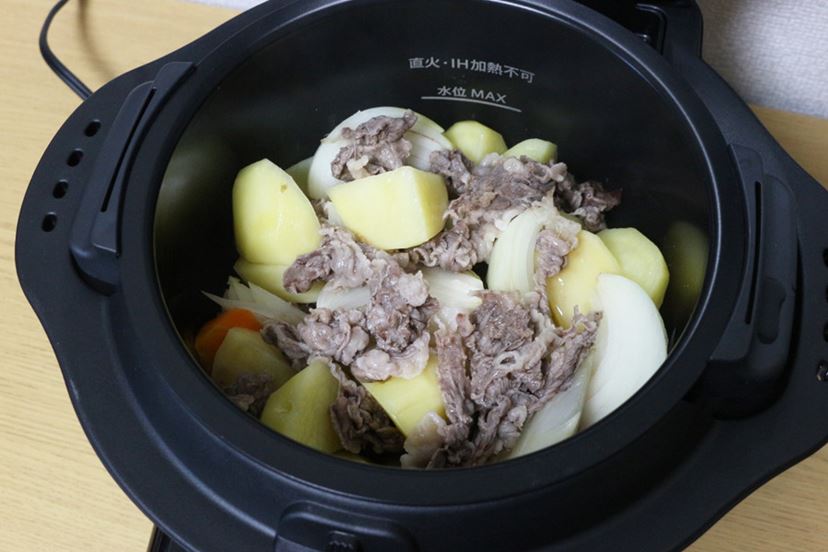 自動で食材をかき混ぜる機能がない「ホットクック withシリーズ」を