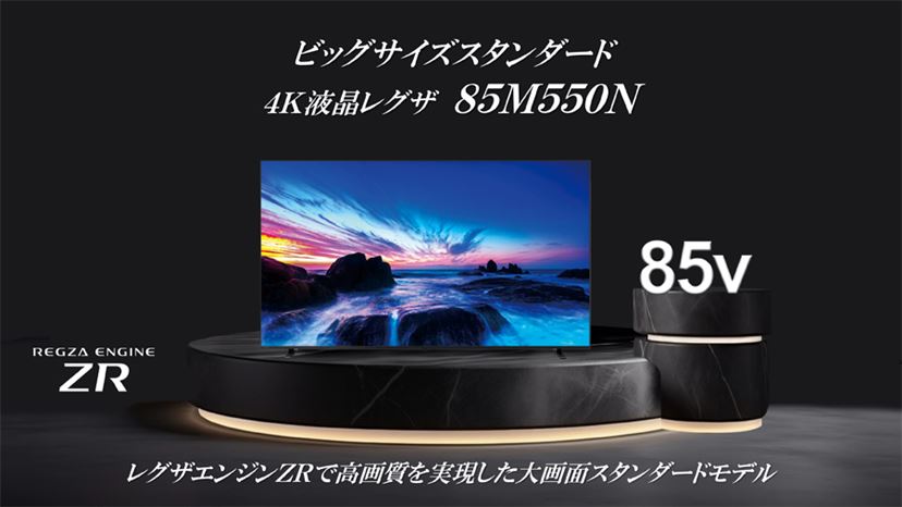 大きいと見やすい！” REGZA110V型超大画面テレビ「110Z990R