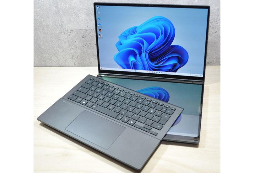 2つの14型ディスプレイで作業効率アップ！ ASUS「Zenbook DUO
