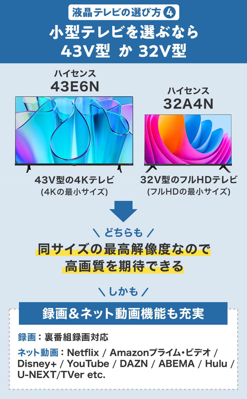液晶テレビのおすすめ11選！ 人気メーカーの高画質モデルや高コスパ