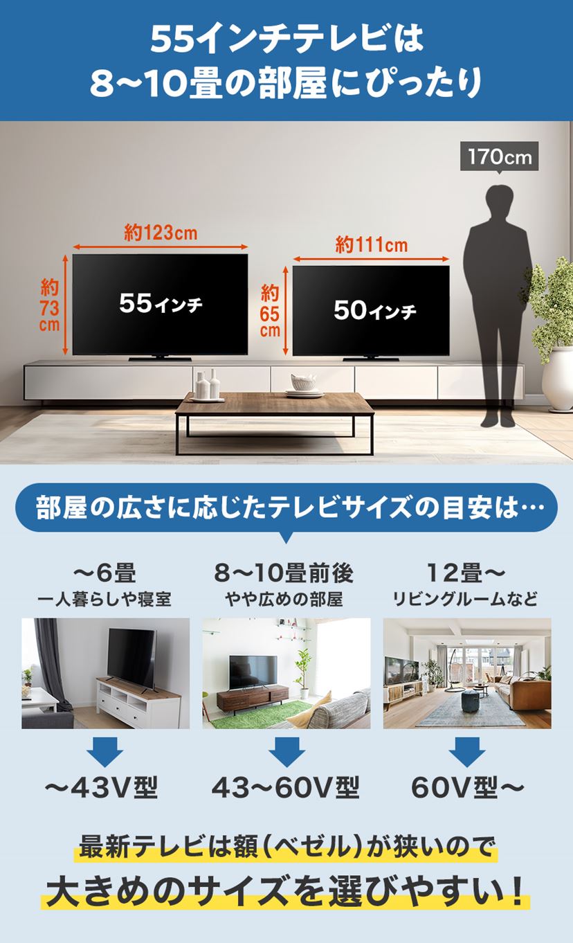 55インチテレビのおすすめ6選 mini LEDも有機ELも高コスパ機揃い 