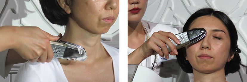 体験！ できたての水素水を浴びて、飲んでエイジングケアする