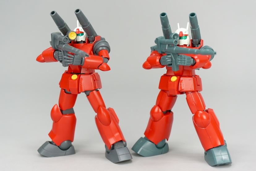 ガンキャノン」の新旧ガンプラ（HGシリーズ）を作って比べてみました