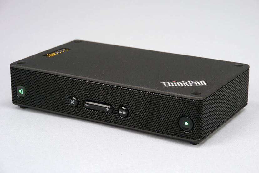 Lenovo ThinkPad stack Bluetooth スピーカー② ThinkPad Stack」は重ねて使うスグレモノ！ スマホやタブレット