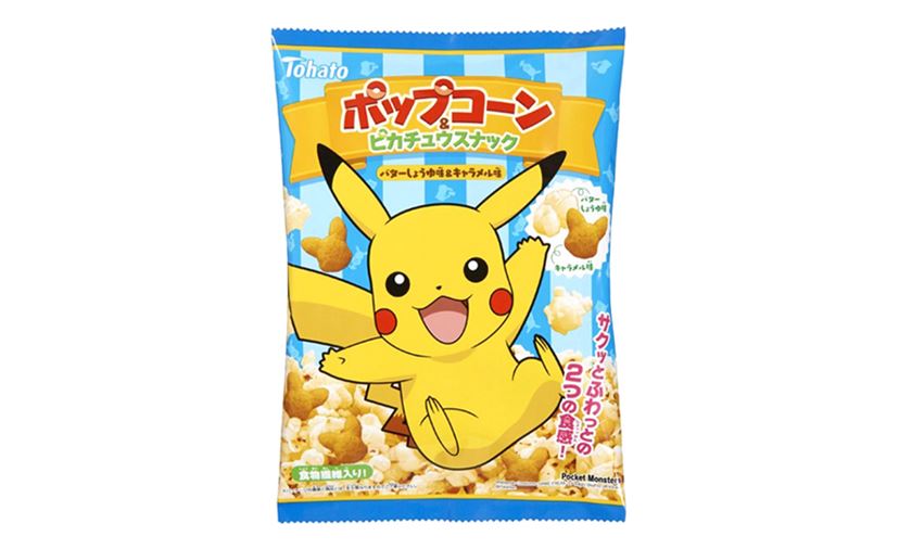 ピカチュウ、10万ボルトだ！ ポップコーン入り「ピカチュウスナック