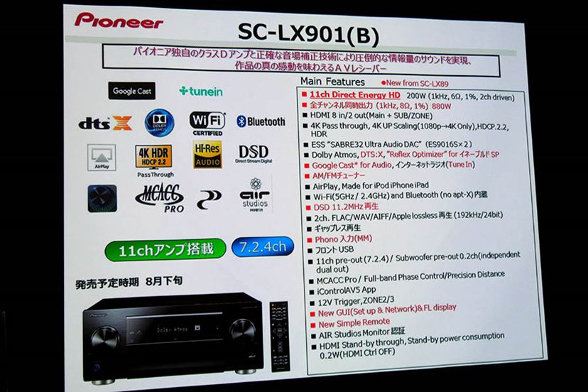 パイオニア初の11ch AVレシーバー、最上位機「SC-LX901」が9月上旬に登場！ - 価格.comマガジン