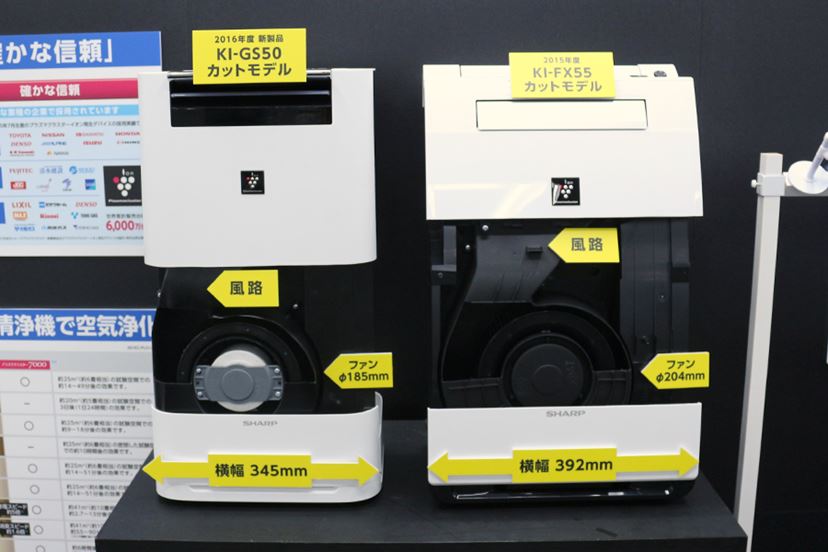 SHARP KI-GX75-W 加湿 空気清浄機 プレフィルター自動掃除機能付