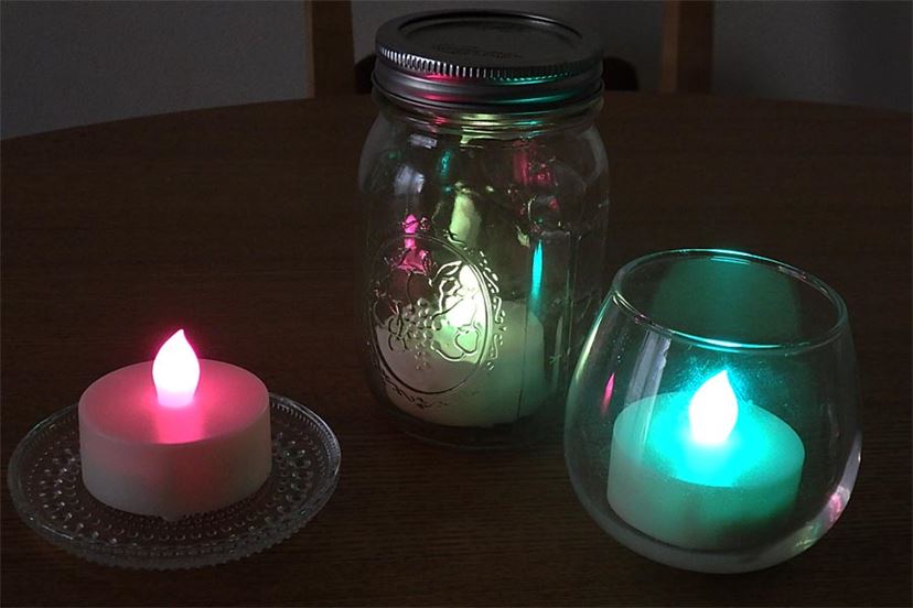 炎もリモコンで操る時代？ 12色の「LEDキャンドル」がステキ - 価格