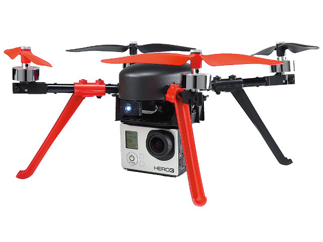 Xtreme エアリアルキットで多彩なアクションカメラがワンタッチで搭載可能 ※GoProは付属しません、画像は搭載イメージです。