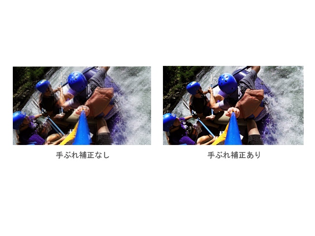 �����I�Ɏ�U��␳�������̂ŁA�ł��ڂ����Ȃǂ𑖍s���Ă��Ԃ�̂Ȃ��f�����B�e�ł��܂��B�܂��A�����Y�␳(LDC)�j������ɉf���̕i�������コ���܂��B