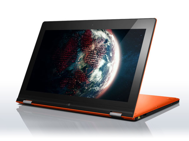 IdeaPad Yoga 13 クレメンタインオレンジ スタンドモード