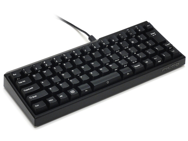 ケース手前側面に「FILCO」のロゴが際立つ