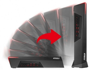 専用スタンドを使い、縦置きも可能