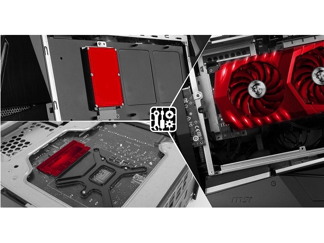 常に最新の技術でシステムを最新に保ちましょう。MSI Gaming Desktopに使われているパーツは簡単にアクセスでき、いつでもアップグレードすることができます。