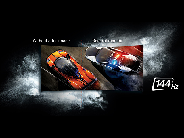 ��ʍ��F�c���̂Ȃ��N���A�ȉf���@�@�@�@�@�@�@�@�@�@�@�@�@�@�@�@��ʉE�F��ʓI�ȃ��j�^