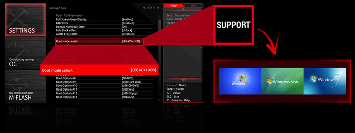 UEFI��LEGACY BIOS�Ή�
