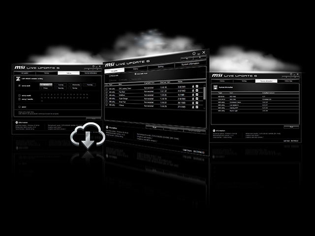 �����d�v�ȃA�b�v�f�[�g��R�炷���Ƃ͂��肦�܂���BMSI Live Update�͎����I�ɍŐV�̃h���C�o�ABIOS�A�����ă\�t�g�E�F�A���_�E�����[�h���Ă����̂ŁA���Ȃ��̓Q�[���ɏW���ł��܂��B