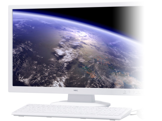 どこから見ても鮮やかなIPS方式の23型ワイド フルHD液晶