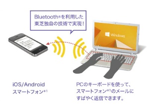 dynabookを、Bluetooth® キーボードとして使える