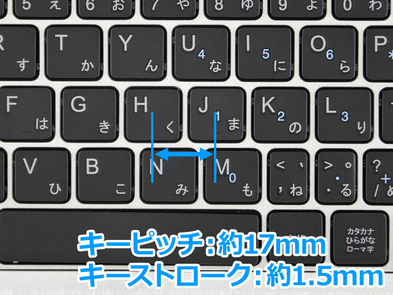 �L�[�s�b�`�A�L�[�X�g���[�N�̉���}�ł��B���ꂼ��̊Ԋu��������Ă��܂��B