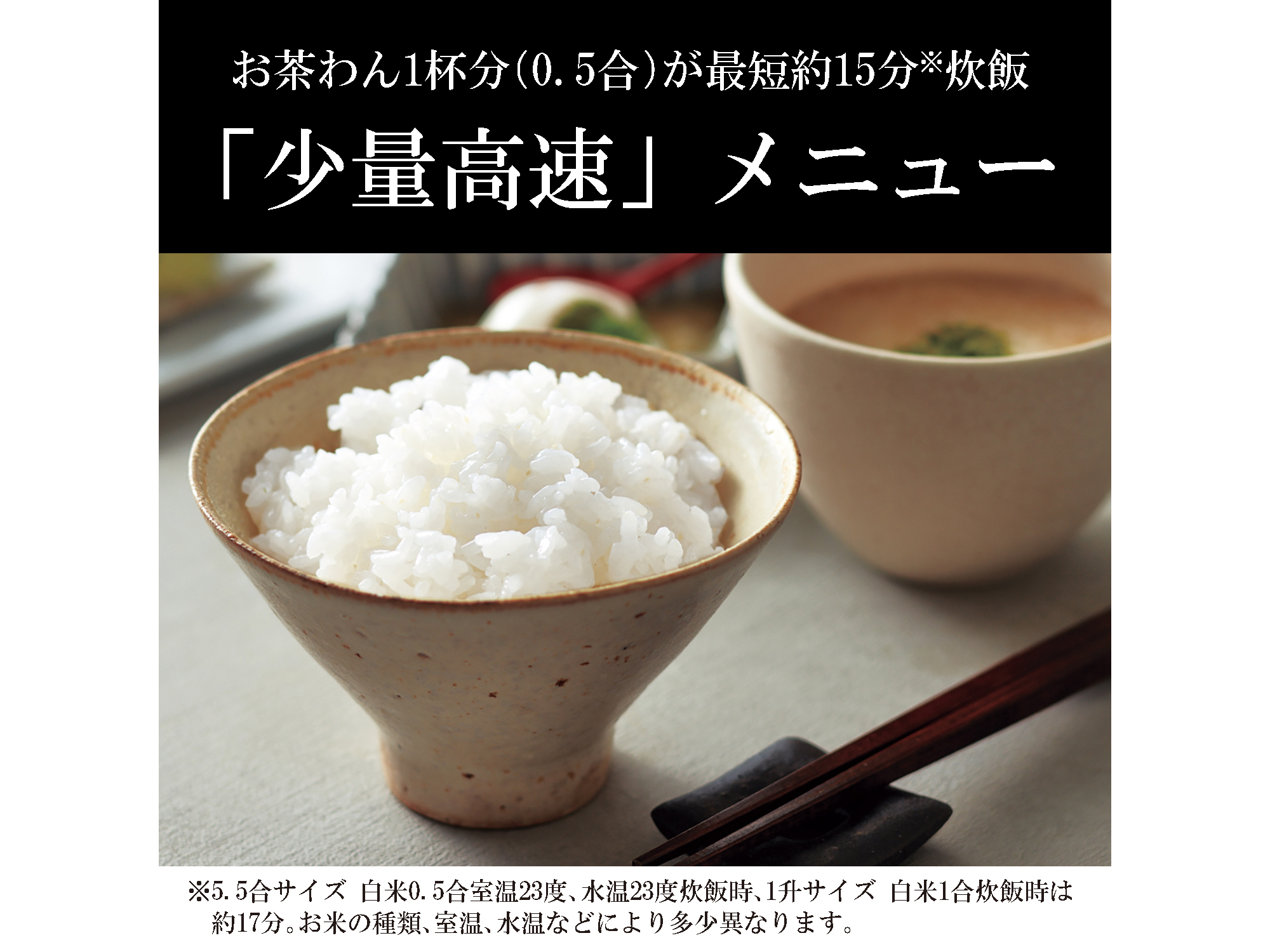 �����ɂ��͂񂪐H�ׂ����Ƃ��́A0.5�����ŒZ��15���Ő�����