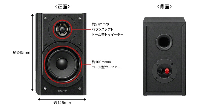 純正売上SONY ホームオーディシステム　CMT-SX7 スピーカー・ウーファー