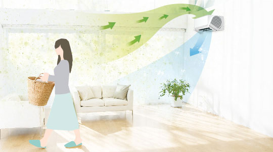 �d�C�W����ŋ�C�̉������������L���b�`�A�v���Y�}�N���[��