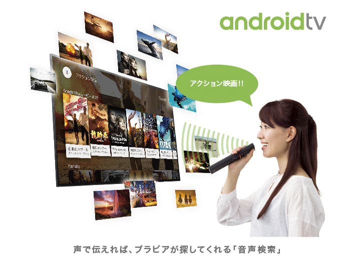 �y����4�z�u���������v�ŁA�������R���e���c�𐺂ŒT����uAndroid TV�iTM�j�@�\�v�𓋍�