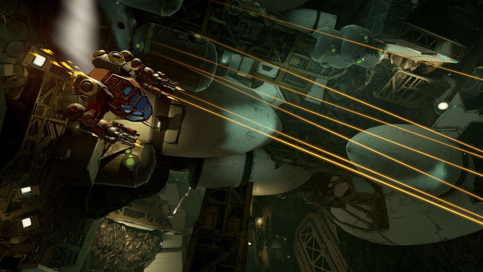 360°アリーナで繰り広げられる全方位シューティングバトル!