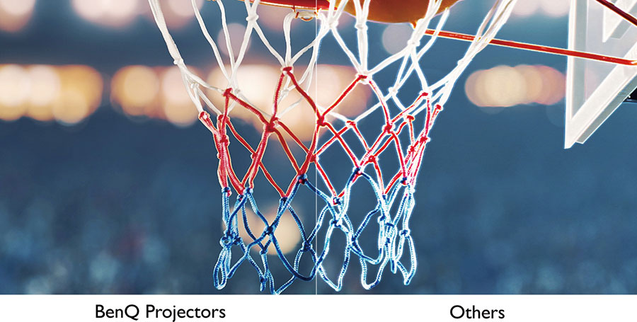 優れた色精度と映像の完全性