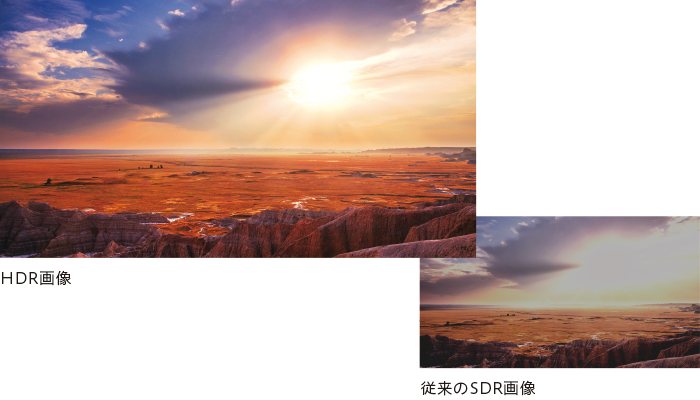 �f���̃��A���e�B�����シ��HDR�i�n�C�_�C�i�~�b�N�����W�j�ɑΉ�