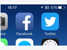 iPhone ヘッドセットバッテリ残量表示