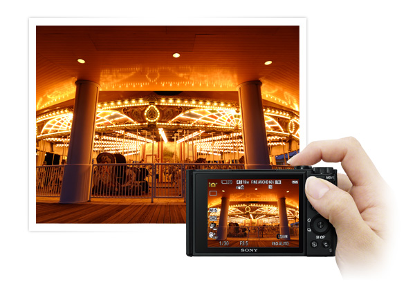 �ő�ISO12800�i���j�A��ʑ̂̍ו��܂Ŕ������A�Â��V�[�����N���ɎB�e