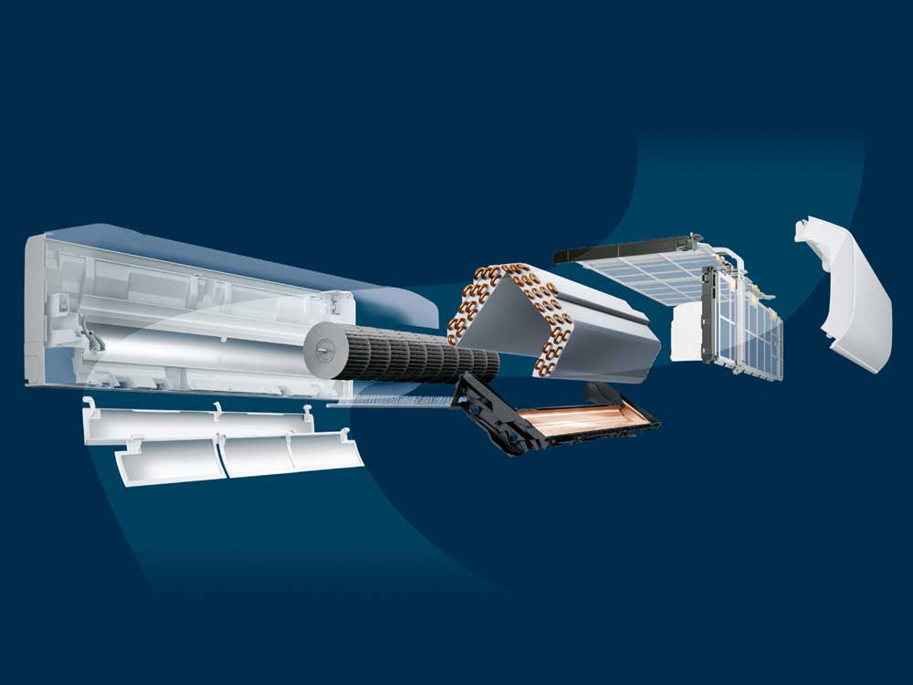 ����ɂ����X�e�����X�ŁA�G�A�R�������̒ʂ蓹�𐴌��ɁB[�X�e�����X�E�N���[���@�V�X�e��]