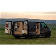 日産の働く車、電源は リーフ の再生バッテリーで…移動ワークショップ提案