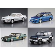 1/24 トヨタ JZX81 クレスタ 2.5スーパールーセントG '90、1/24 ヒッポスリーク BG5 レガシィツーリングワゴン '93(スバル)など