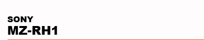 SONY�@MZ-RH1
