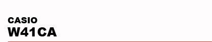 CASIO�@W41CA