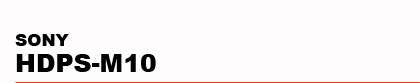 SONY�@HDPS-M10