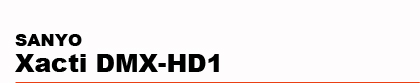 SANYO�@Xacti DMX-HD1