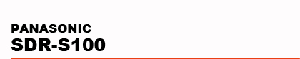 PANASONIC�@SDR-S100