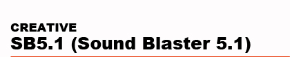 CREATIVE�@SB5.1�@(Sound�@Blaster�@5.1)