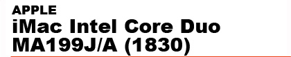 APPLE�@iMac�@Intel�@Core�@Duo�@MA199J/A�@(1830)