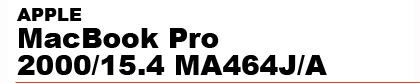 APPLE�@MacBook�@Pro�@2000/15.4�@MA464J/A