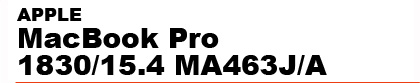 APPLE�@MacBook�@Pro�@1830/15.4�@MA463J/A