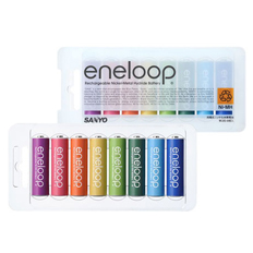 SANYO eneloop ニッケル水素電池 黒　サンヨー　ハイブリッド Amazon | SANYO eneloop tones glitter 充電式ニッケル水素電池